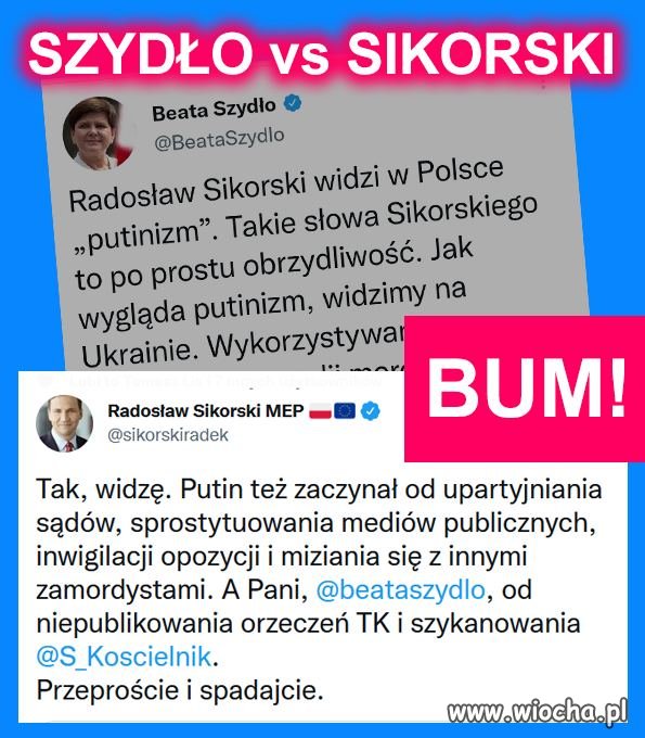 Szydło vs Sikorski 