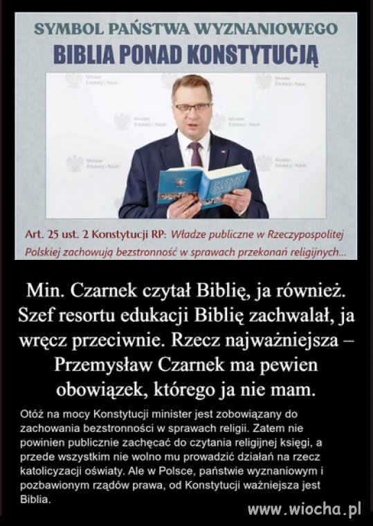 Czy Polska to już państwo wyznaniowe, wbrew konstytucji?