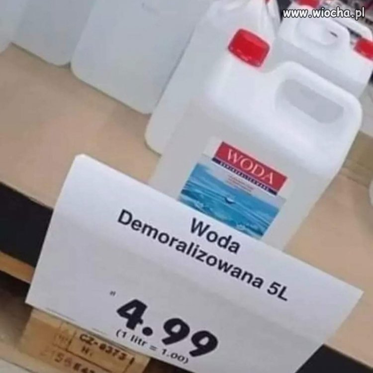 Za demoralizowanie wody