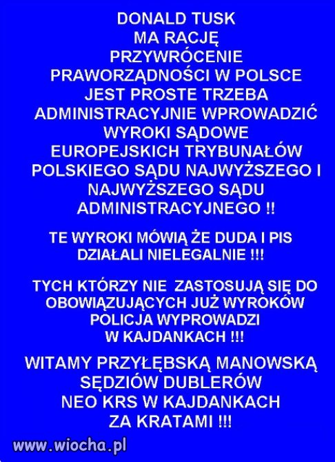 Mam nadzieję, że to nastąpi szybko!