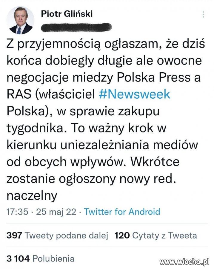 Dlatego Tomasza wylali?