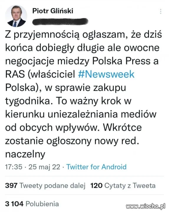 Dlatego Tomasza wylali?