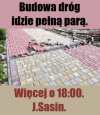 Budowa dróg idzie pełną parą. 