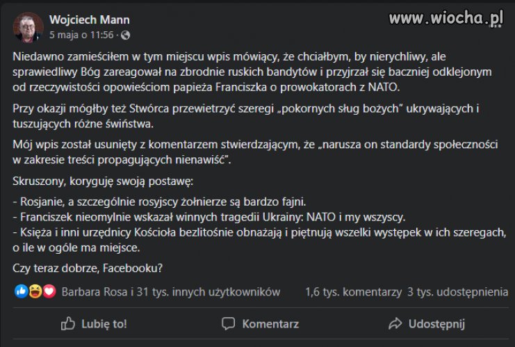 Czy teraz dobrze Facebooku?