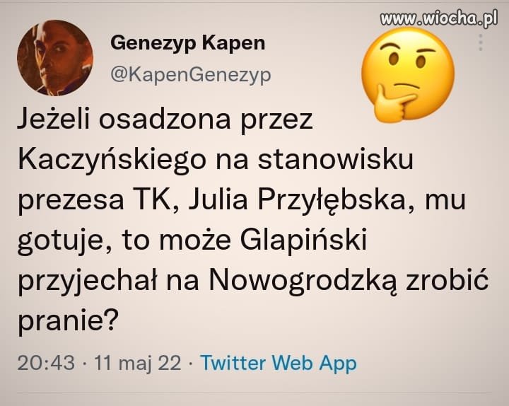 Może przywiózł kilka sztabek złota, albo czereśnie