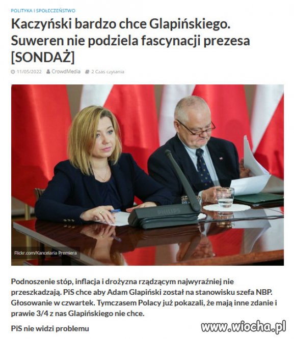 Polacy Glapińskiego nie chcą!