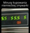 Dzisiaj zmywarka tak mnie powitała...