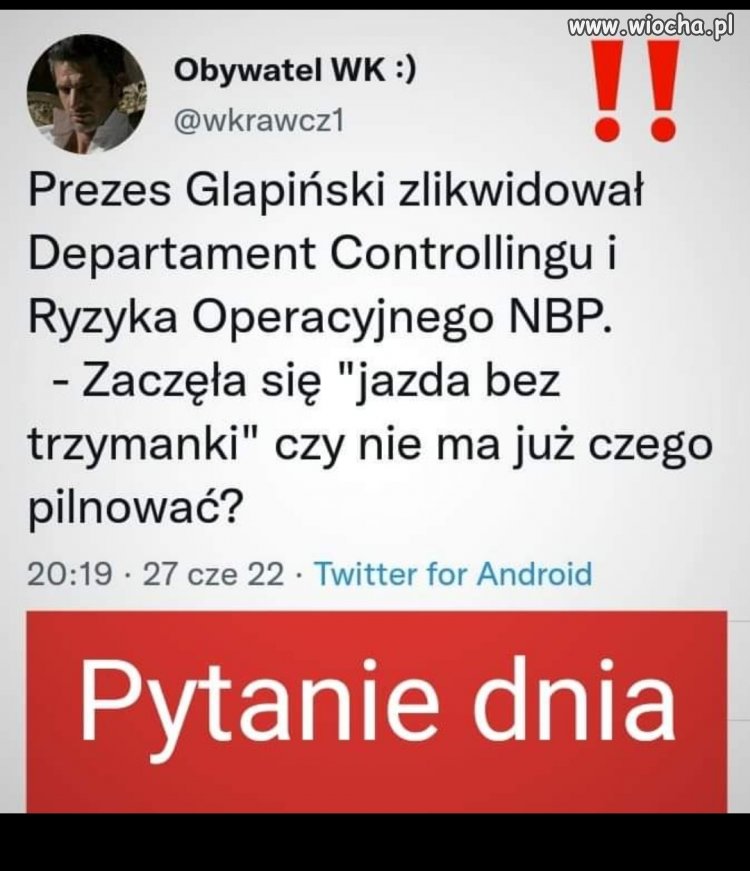 Pytanie dnia. 