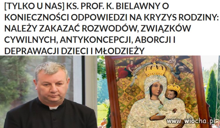 Księżulek już całkiem odleciał