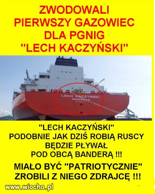 Kaczyńscy pod obcą banderą...
