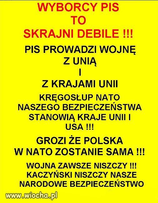 Ze elektorat PiSu nie jest kumaty, juz wszyscy wiedza...