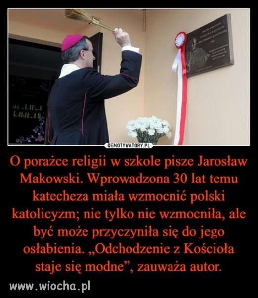 Im wiecej religii, tym mniej wiernych...