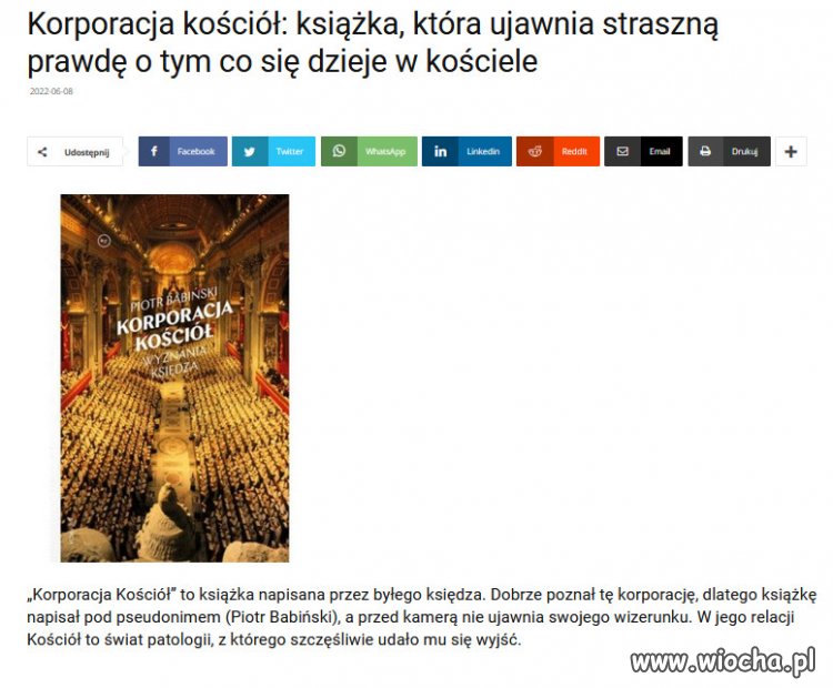 Kościół już dawno odwrócił się od Boga. 