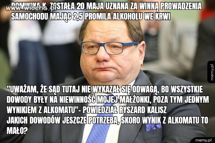 Ryszard Kalisz o wuroku w/s swojej żony