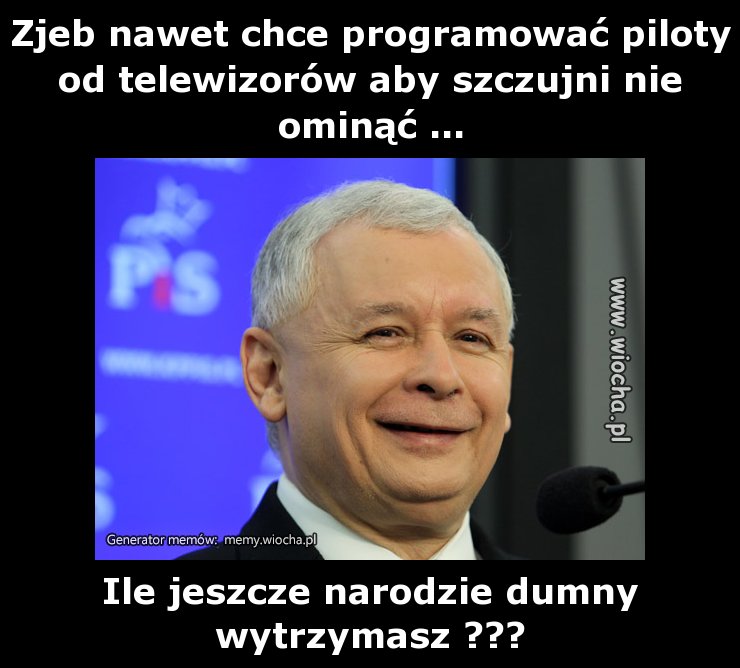 Zjeb nawet chce programować piloty od telewizorów