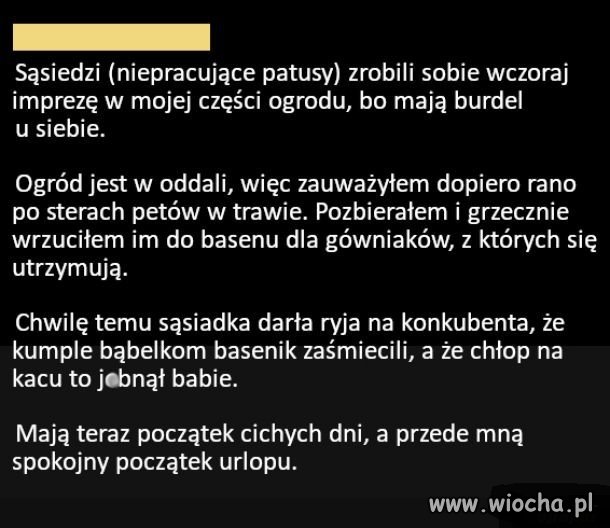 Spokojny początek urlopu