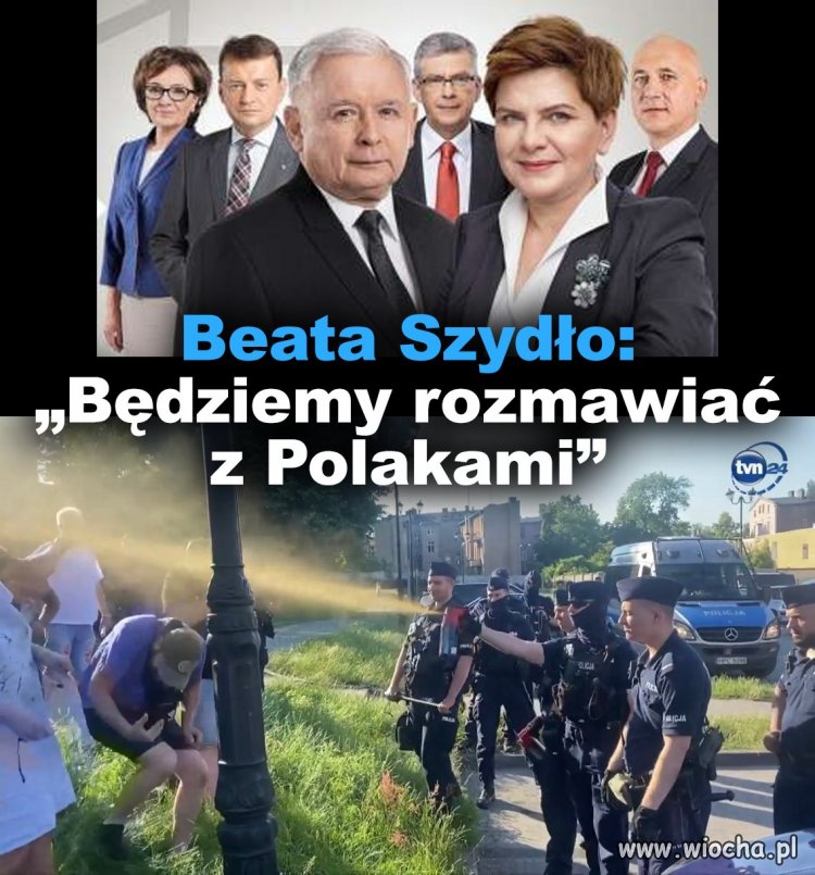 Pamiętacie jak Szydło mówiła: ''My Policji na Polaków nie wyprowadzimy''