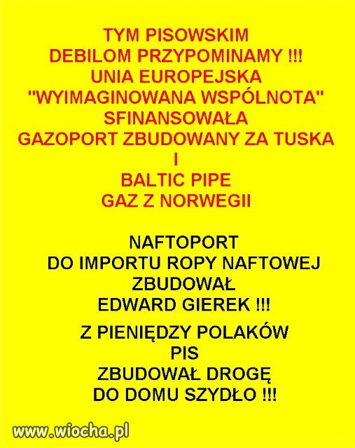 Jedyne co PiS potrafi, to kłamać, kraść i kupować władzę!