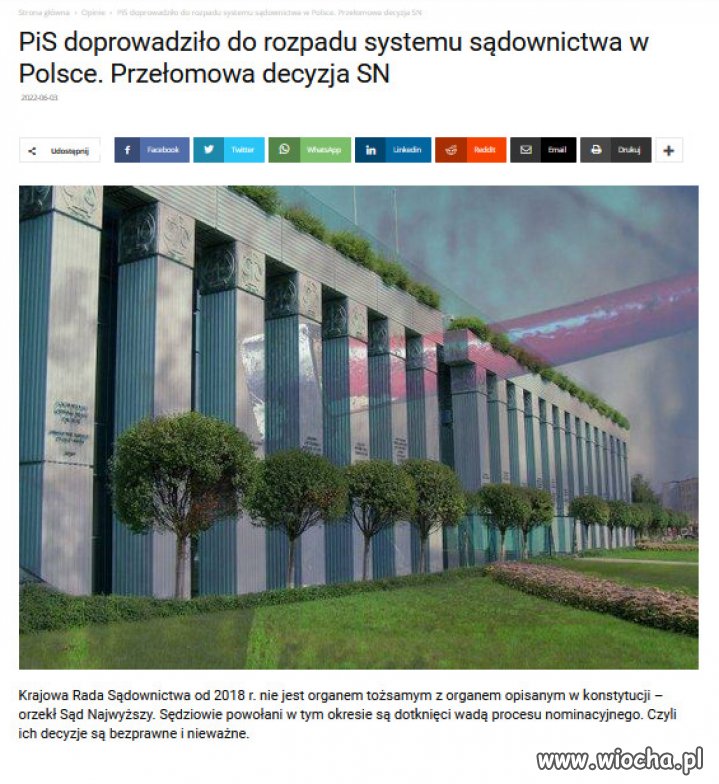Sąd Najwyższy ocenił prawo i sprawiedliwość PiSu