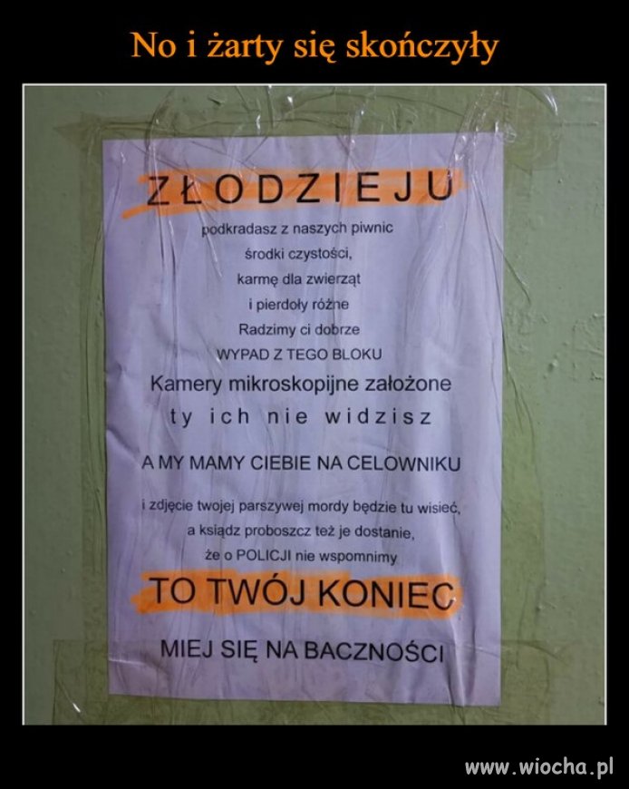 Złodzieju uważaj