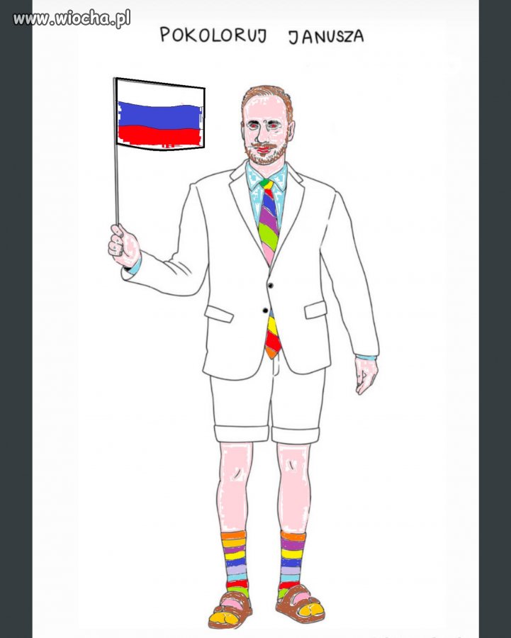 Pokoloruj Janusza
