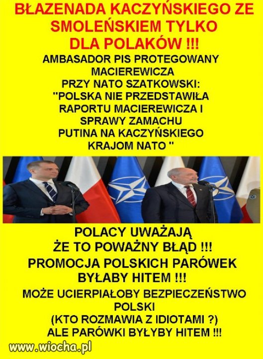 Cyrk Smolenski tylko dla zacofanego elektoratu...