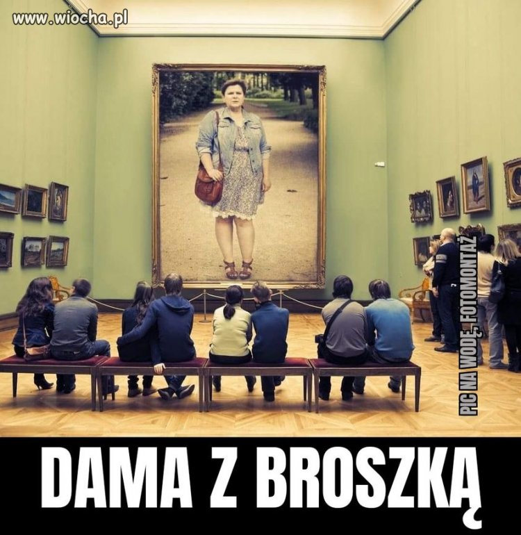 Dama z broszką
