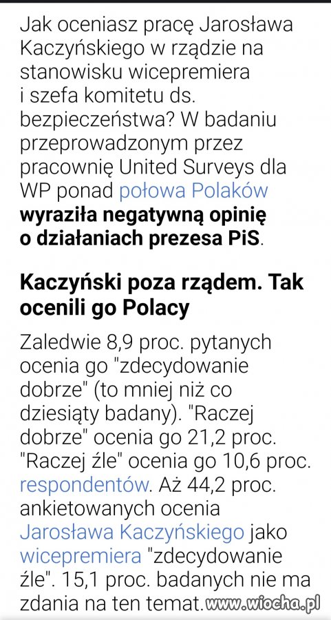55% Polaków ma jasne zdanie na temat kaczora