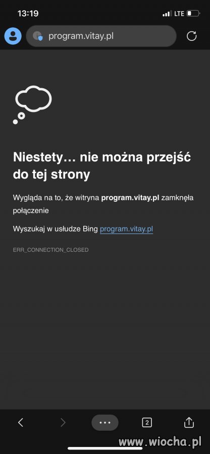 Kiedy chcesz zatankowac 30gr taniej ale strona i
