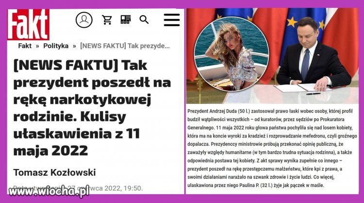 Jak nie pedofil, to handlarka mefedronu.   