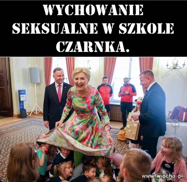 Wychowanie seksualne w szkole Czarnka.