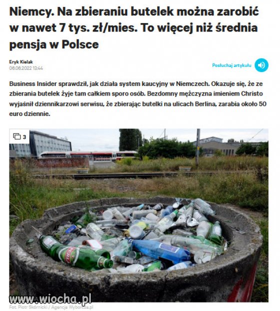 Niemcy. "Zbieractwo" może być opłacalne...