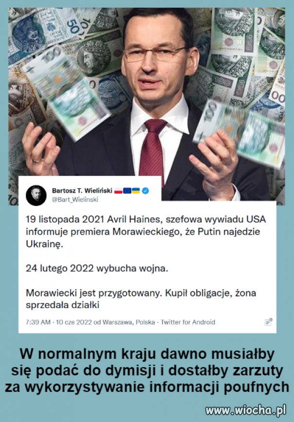 W normalnym kraju musiałby się podać do dymisji