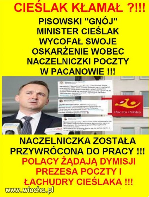 Tak się panoszy PiSowska chołota...