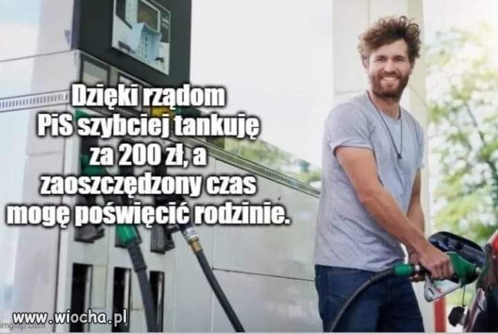 Polacy wdzięczni są przy okazji każdego tankowania