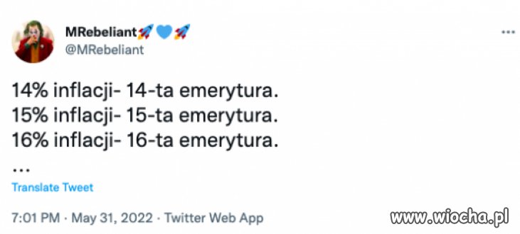 ... i następna emerytura dla ciemnego luda 