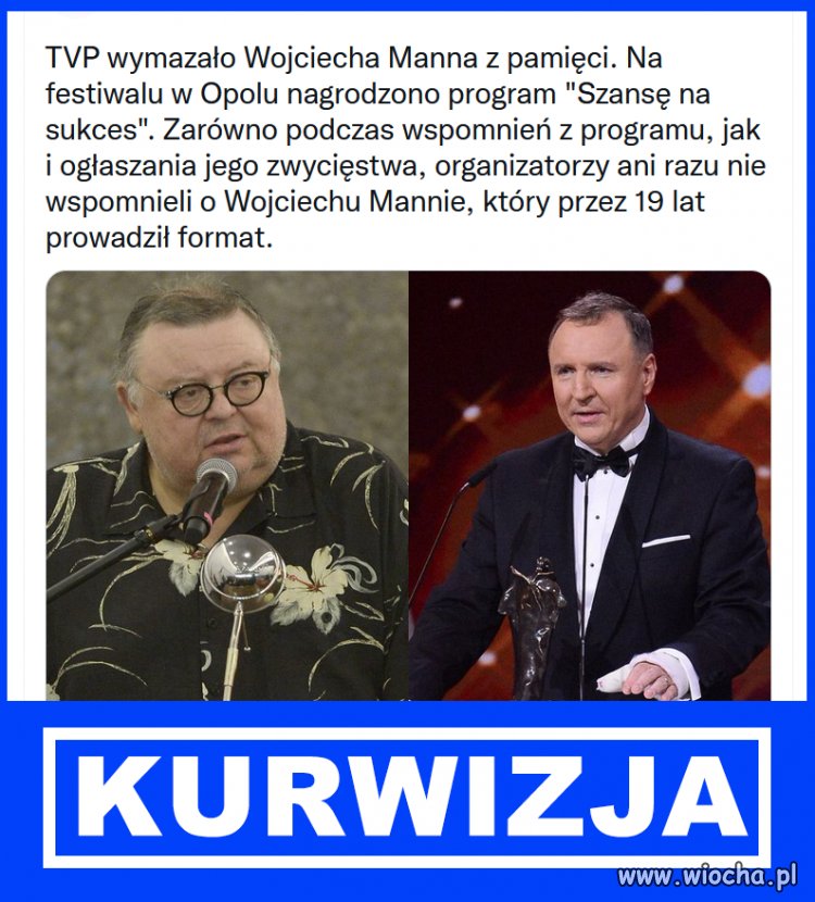 Wymazali Wojciecha Manna 