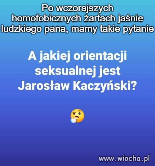 Mamy takie pytanie