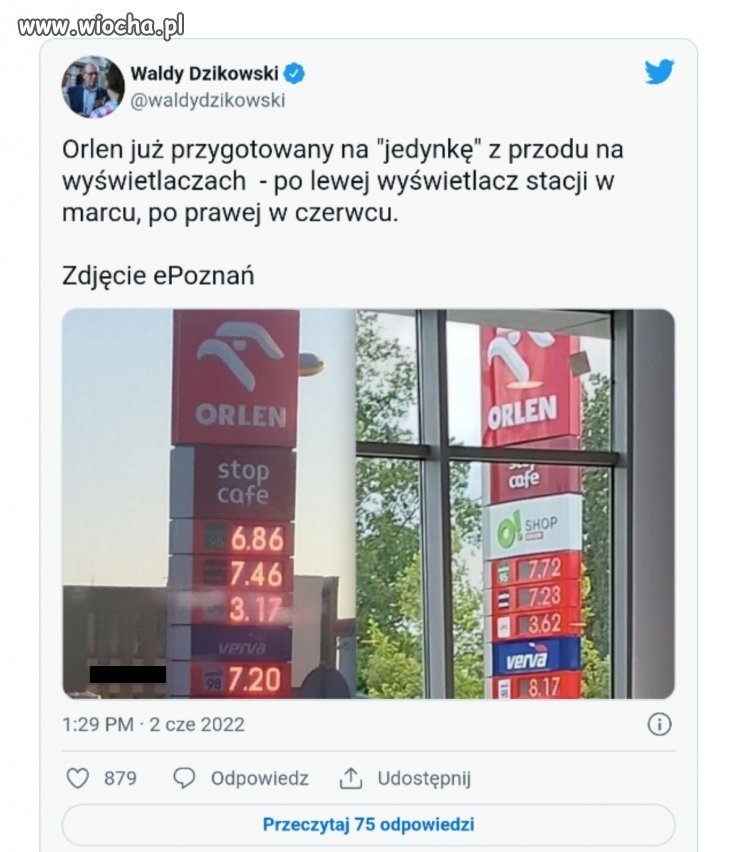 8zł za litr to jeszcze nic, obajtek przygotowuje..