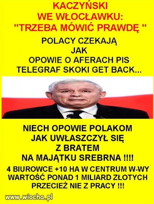 Czy Kaczyński będzie mówił o ponad 400 aferach PiSu?