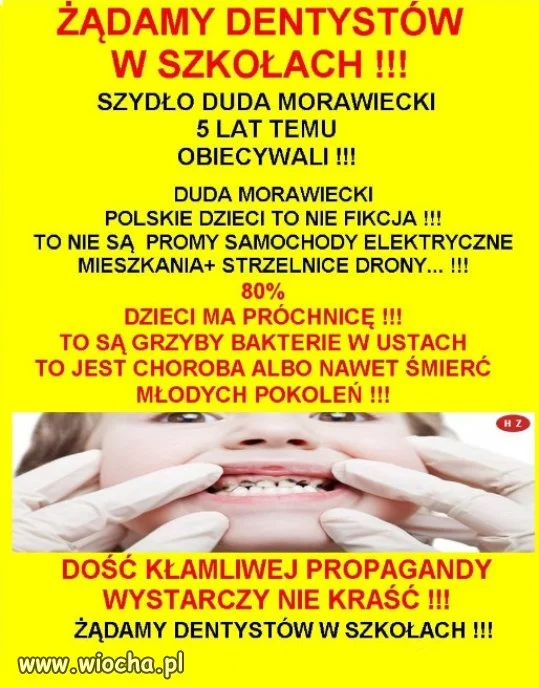 Zamiast religii, dzieci potrzebują dentystów w szkołach!