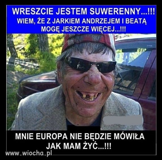 Typowy reprezentant "zelaznego elektoratu" PiSu...