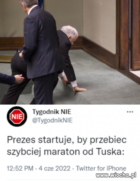 Prezes startuje 