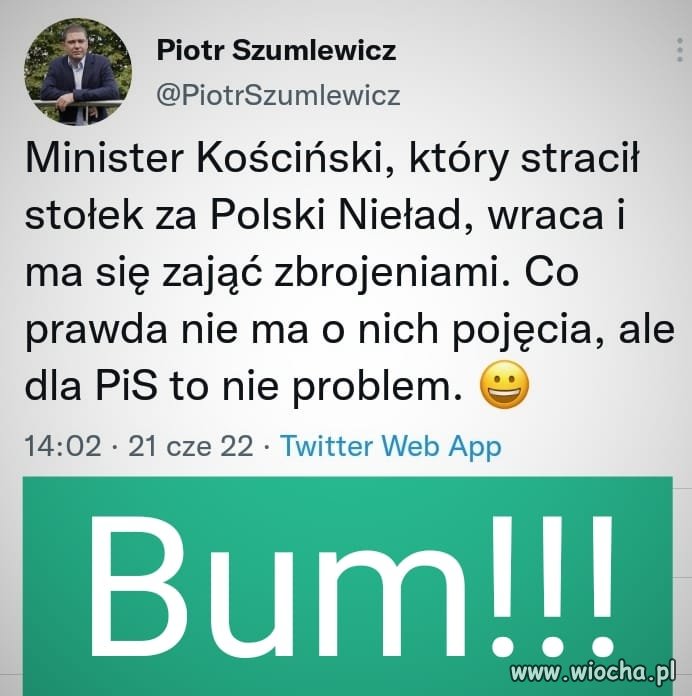 Kościński ''zna'' się na wszystkim 