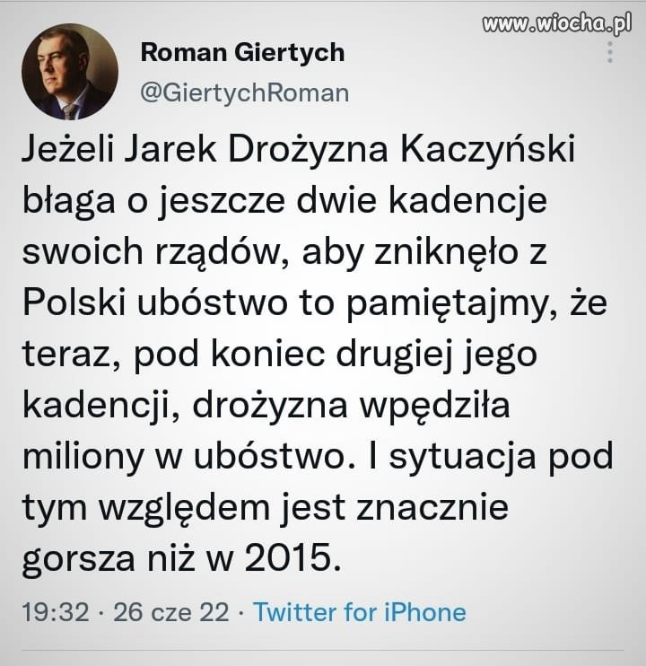 Likwidujemy biedę, wprowadzamy nędzę. 
