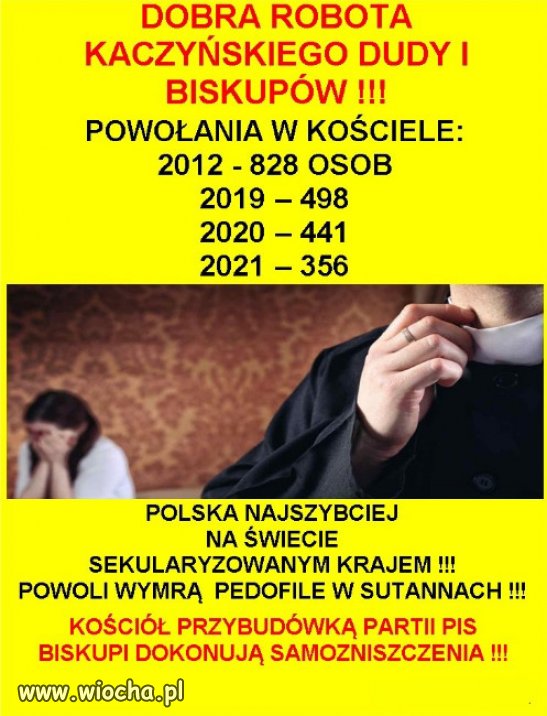 Ciekawe kto pierwszy pójdzie na dno? PiS czy sekta kościoła
