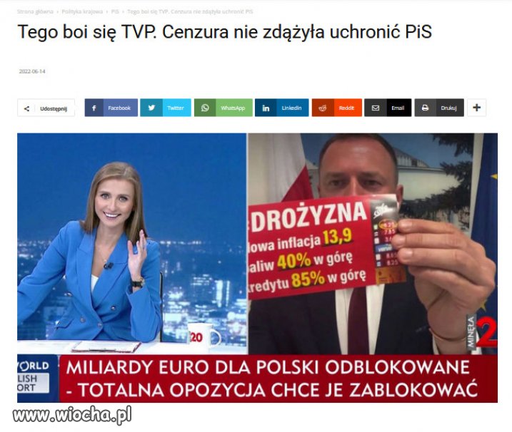 Strach w ministerstwie kłamstwa.