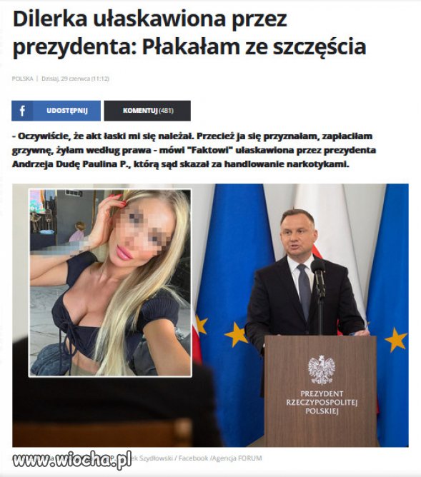 Dilerka Dudy ulaskawiona przez Dude?