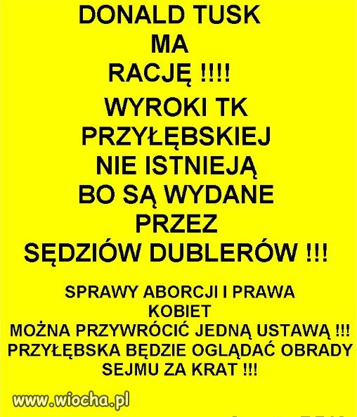 Trybunał mafii PiSu, jest bezprawny!