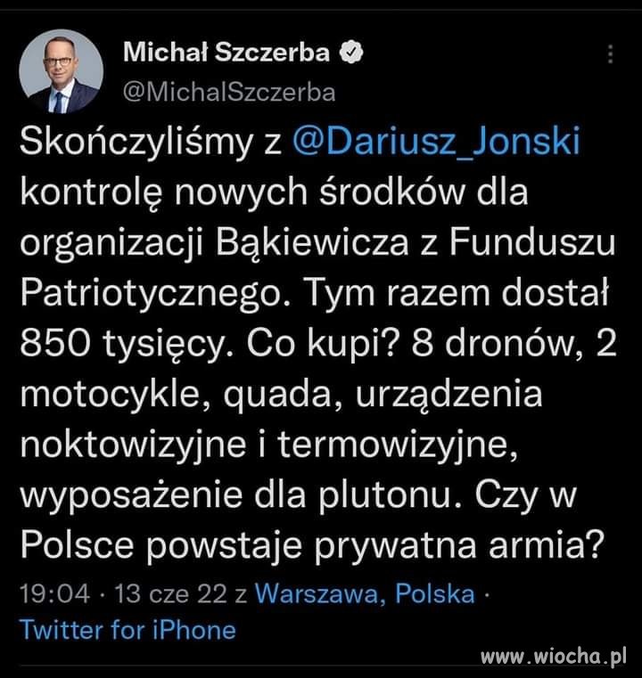 Należy dopieścić bandę ''patriotów'',  które w ramach wdzięczności...